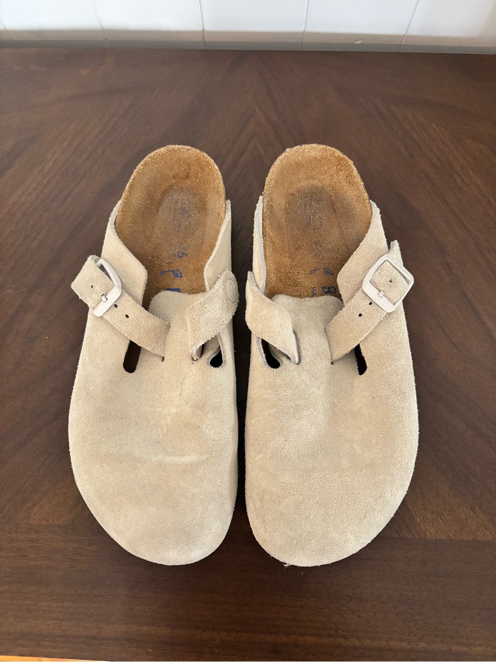 Antique White Birkenstock Boston